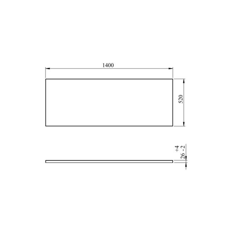 Obudowa wanny GoodHome Cavally / Teesta 140 cm