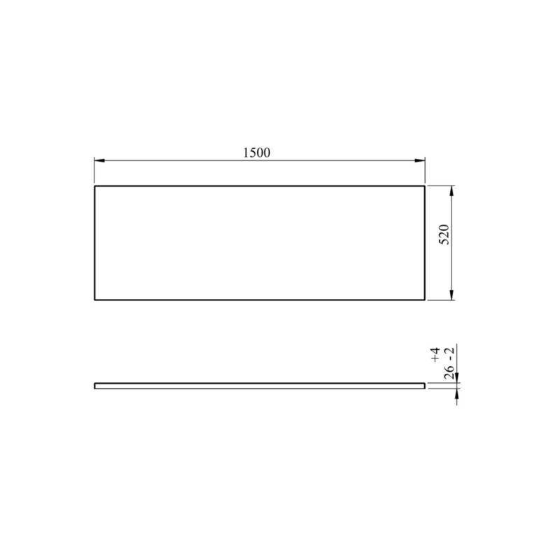 Obudowa wanny GoodHome Cavally / Teesta 150 cm