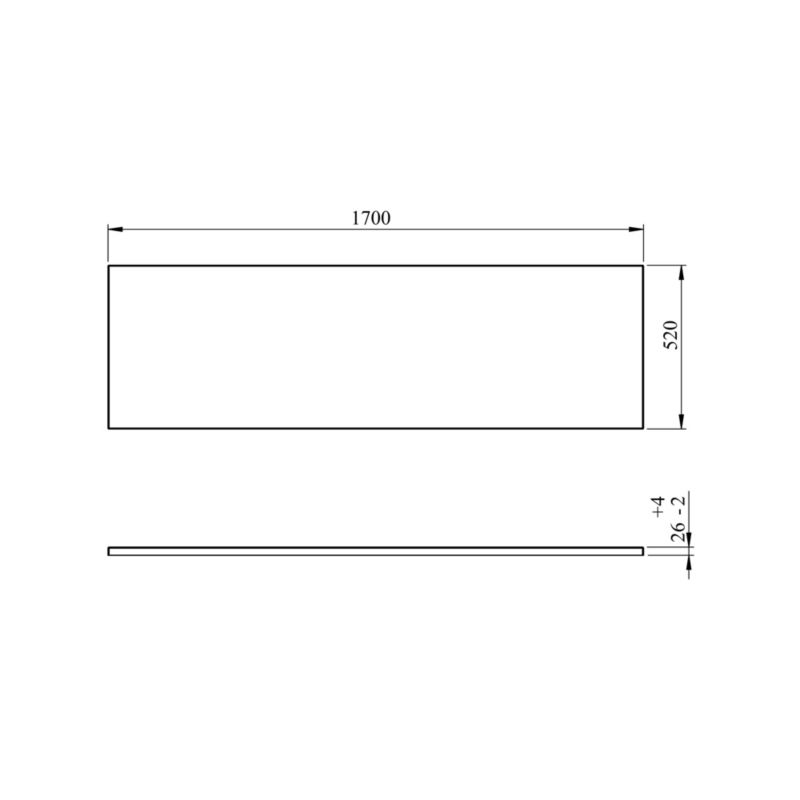 Obudowa wanny GoodHome Cavally / Teesta 170 cm