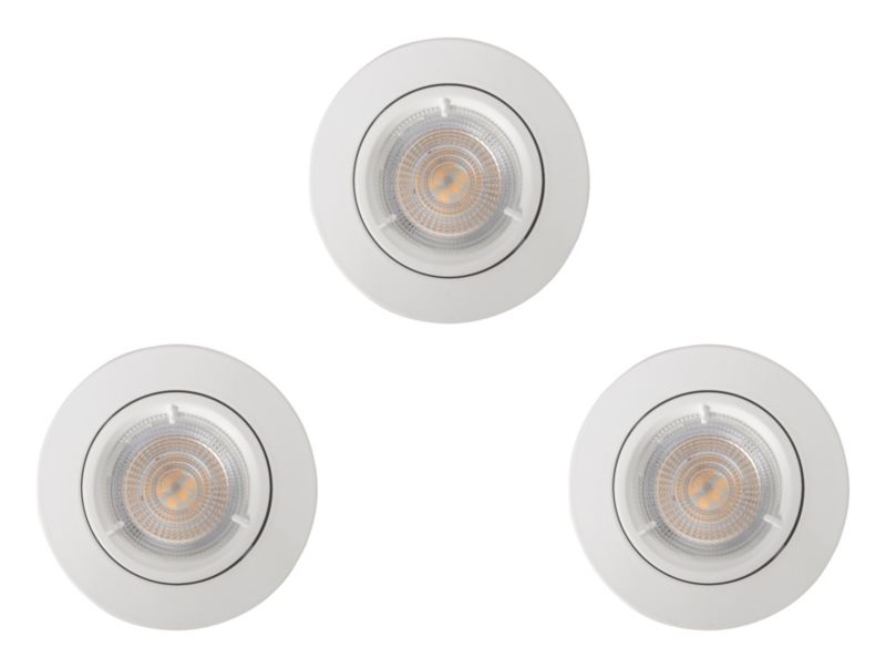 Oczka okrągłe LED Colours Caius GU10 białe 3 szt.