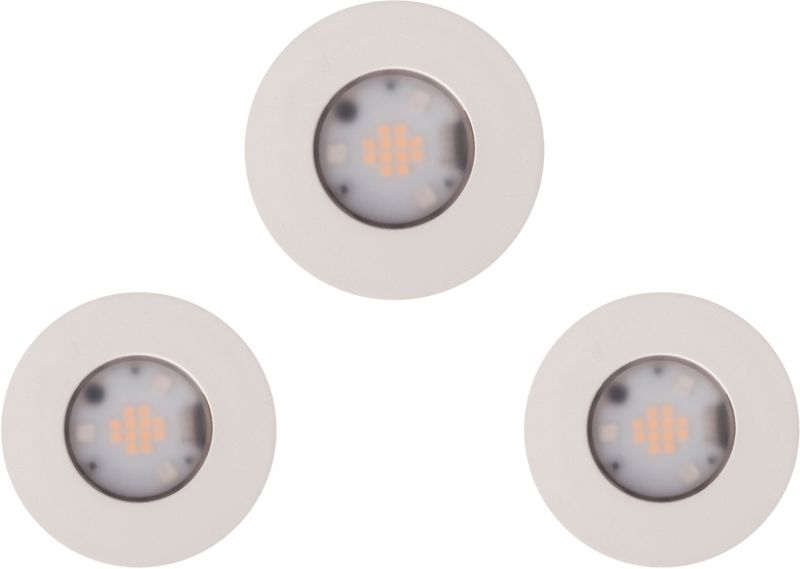 Oczka okrągłe LED Colours Minos 210 lm IP44 białe 3 szt.