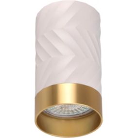 Oczko Goldlux Arras tuba 1 x GU10 białe / złote