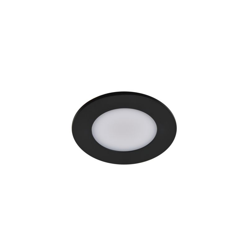 Oczko GoodHome Leavitt 300 lm IP44 2700 K czarne 3 szt.