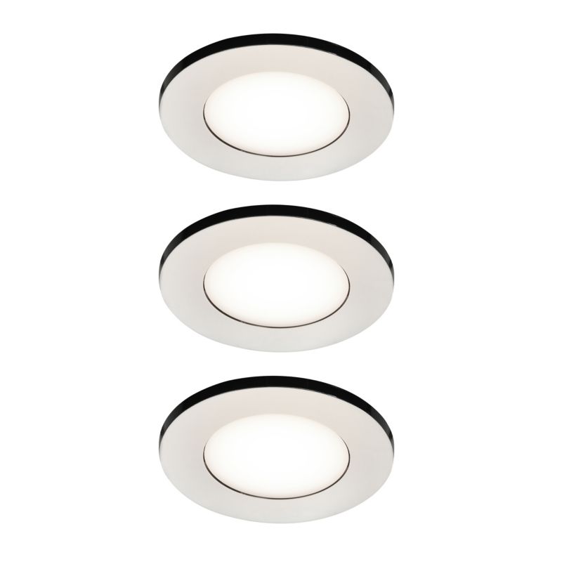 Oczko GoodHome Leavitt 345 lm IP44 4000 K srebrne 3 szt.