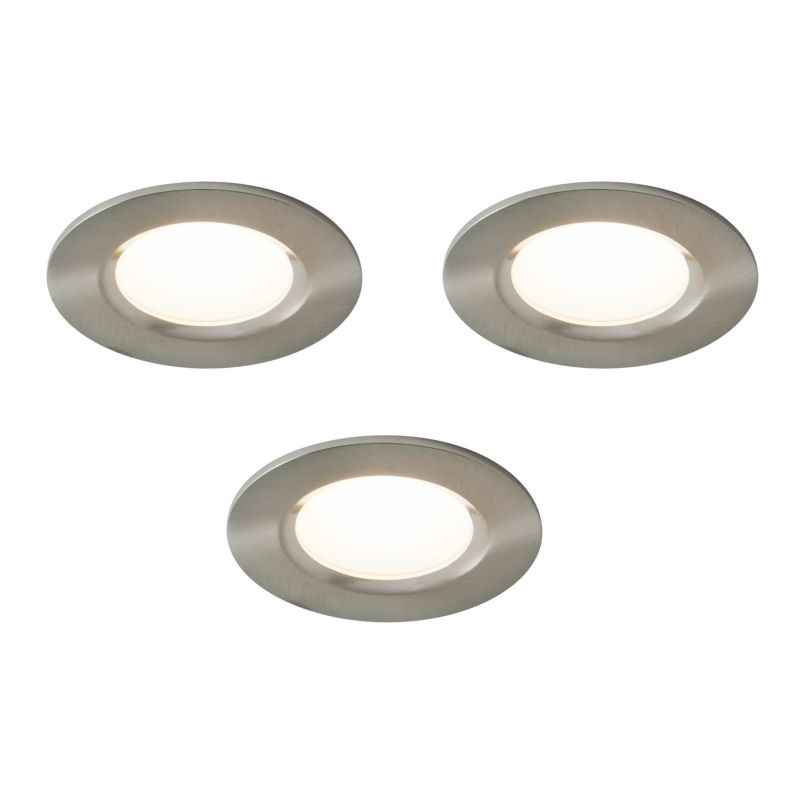 Oczko LED Colours Thorold 2700/4000 K okrągłe stal szczotkowana 3 szt.