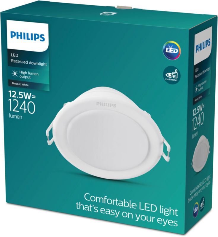 Oczko LED Philips Meson 1240 lm 3000 K białe