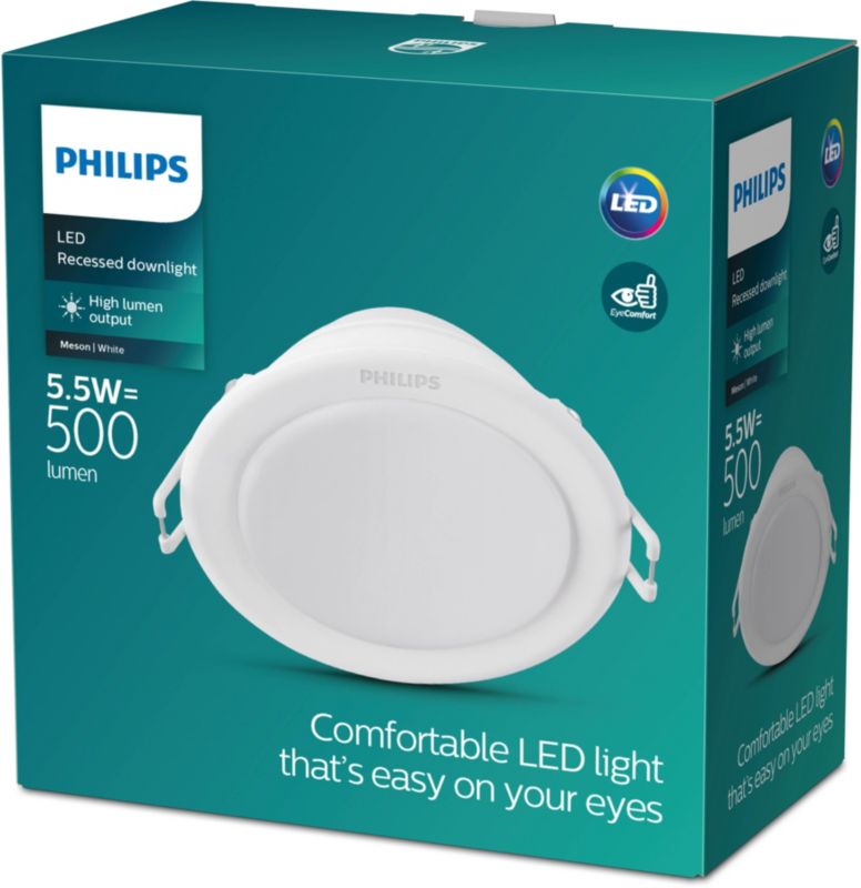 Oczko LED Philips Meson 500 lm 3000 K białe