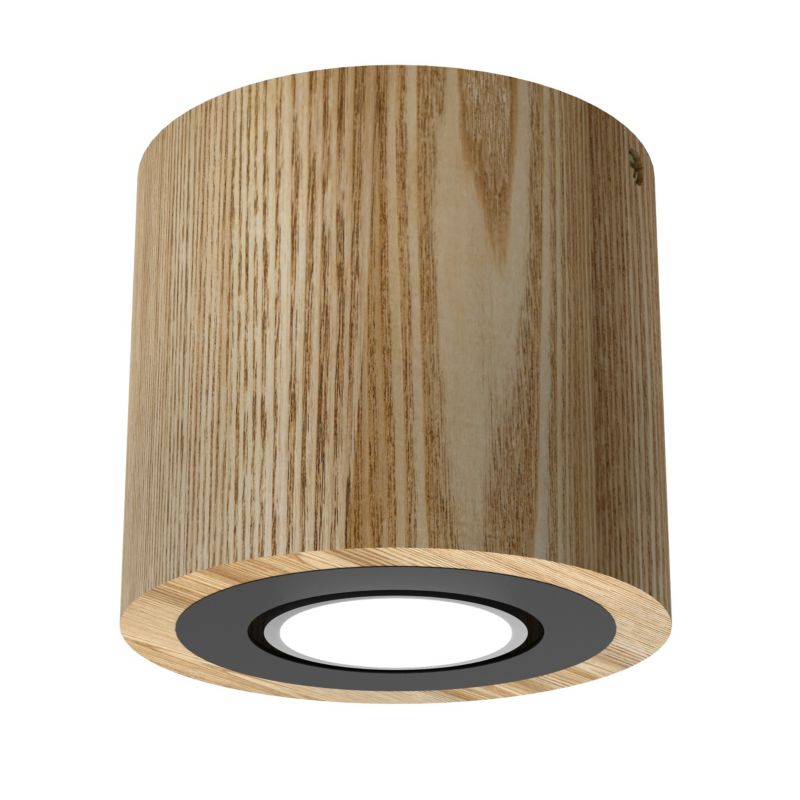 Oczko Luminex tuba 1 x GU10 drewno / metal