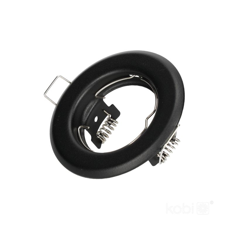 Oczko sufitowe czarne matowe okrągłe 1xGU10 50W OH14 Kobi 1 szt.