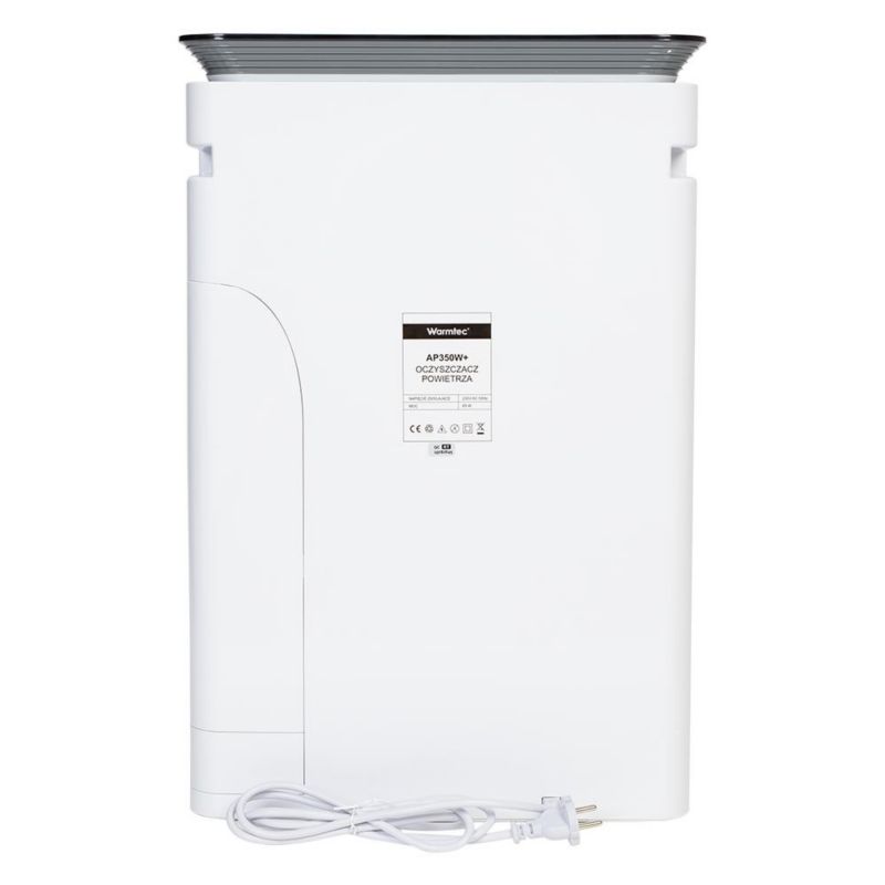Oczyszczacz powietrza Warmtec dla alergików do 80m² 8 etapowy WiFi lampa UV AP350W+ 1szt.
