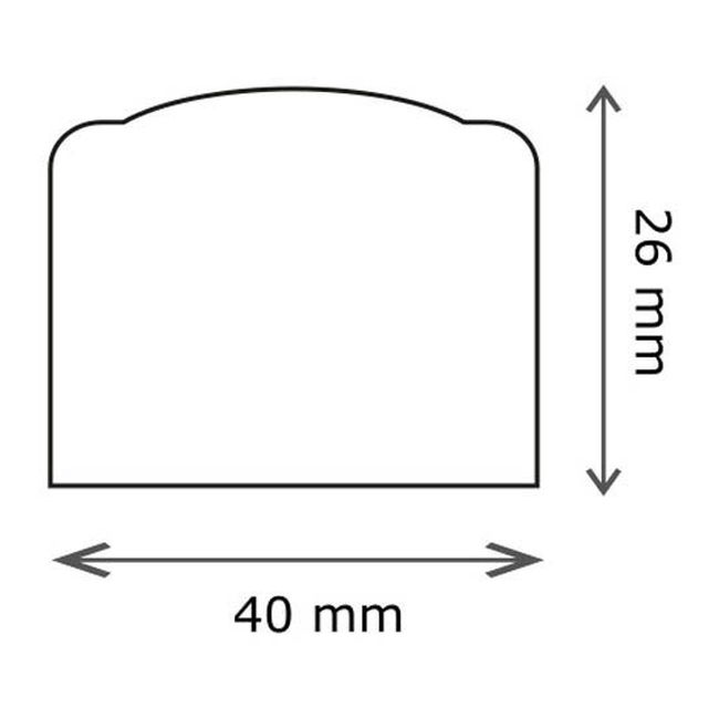 Odbojnik gumowy 26 x 40 mm czarny