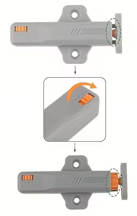 Odbojnik meblowy do szafek drzwi amortyzator push-open Mimport 4szt.