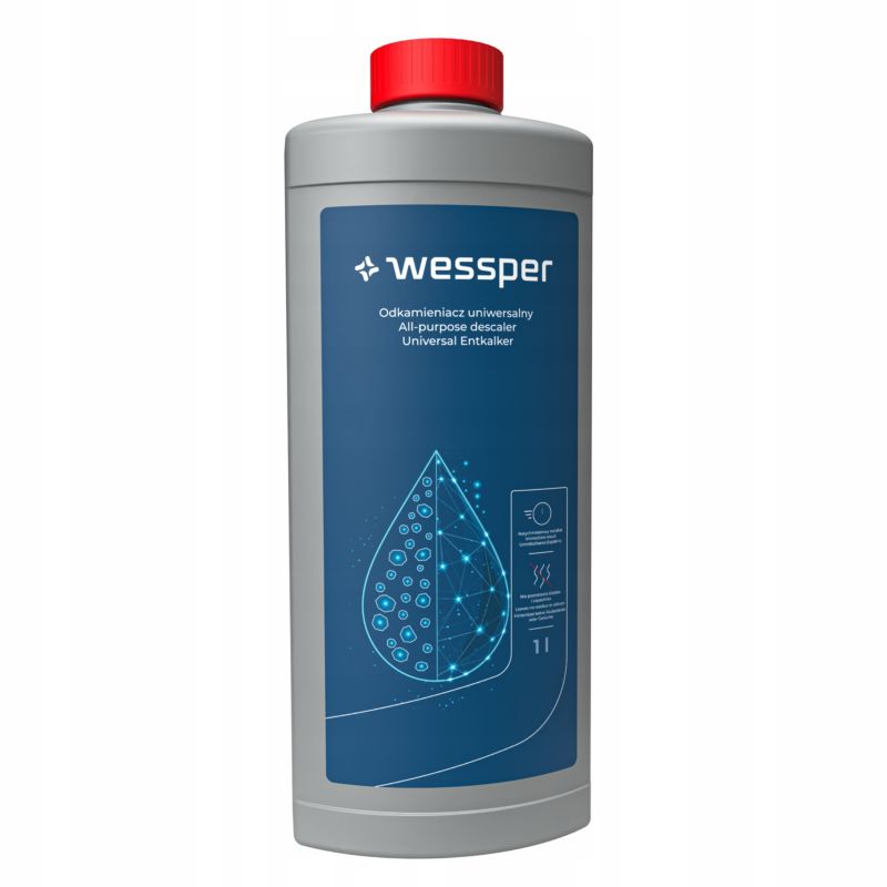 Odkamieniacz w płynie, Wessper, uniwersalny, do ekspresów do kawy, czajników, żelazka, 2x 1000ml, 2szt