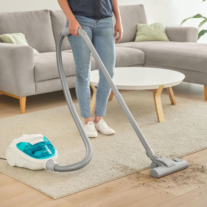 Odkurzacz Bezworkowy Sencor SVC 1015TQ Lekki Mocny Biały 800W Epa E12 1szt