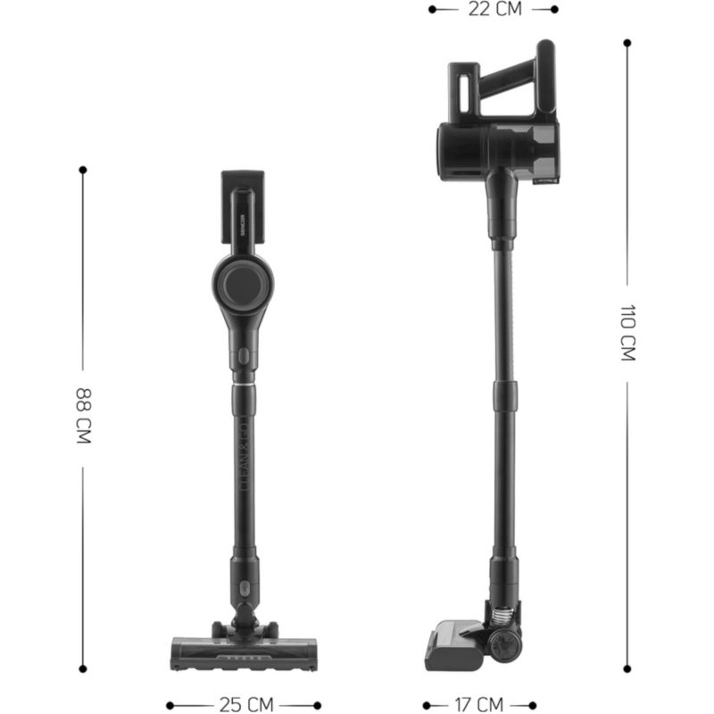 Odkurzacz Pionowy Sencor SVC 7221BK Bezprzewodowy 2w1 Hepa 200W 1szt