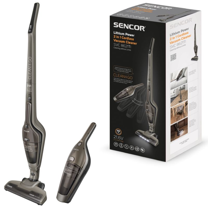 Odkurzacz Pionowy Sencor SVC 8621TI 2w1 Hepa 50min 1szt