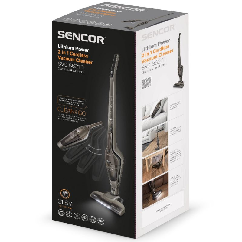 Odkurzacz Pionowy Sencor SVC 8621TI 2w1 Hepa 50min 1szt