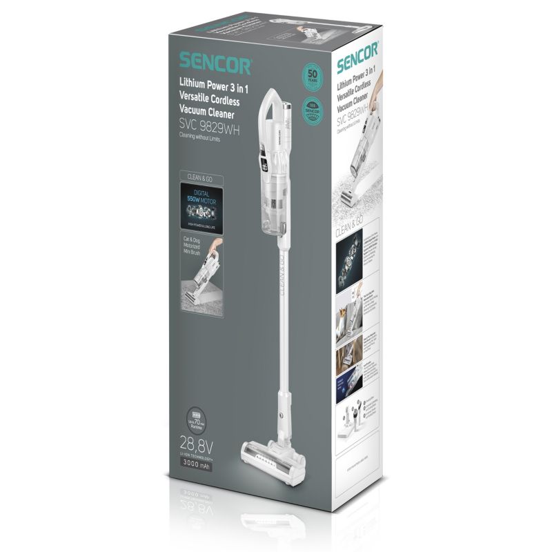 Odkurzacz Pionowy Sencor SVC 9829WH 550W 3000 mAh 1szt