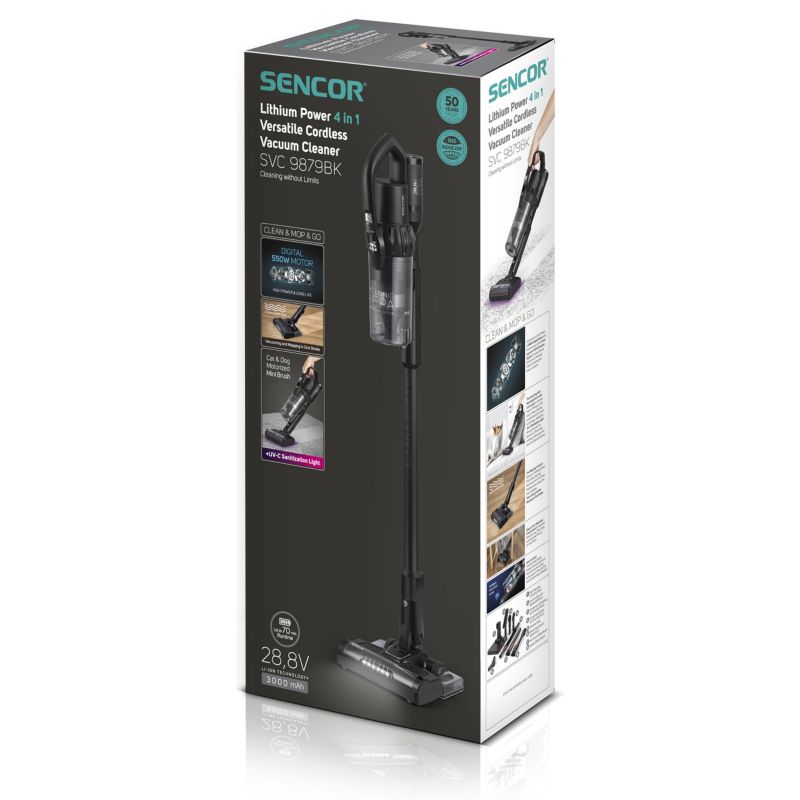 Odkurzacz Pionowy Sencor SVC 9879BK 550W 3000 mAh1szt