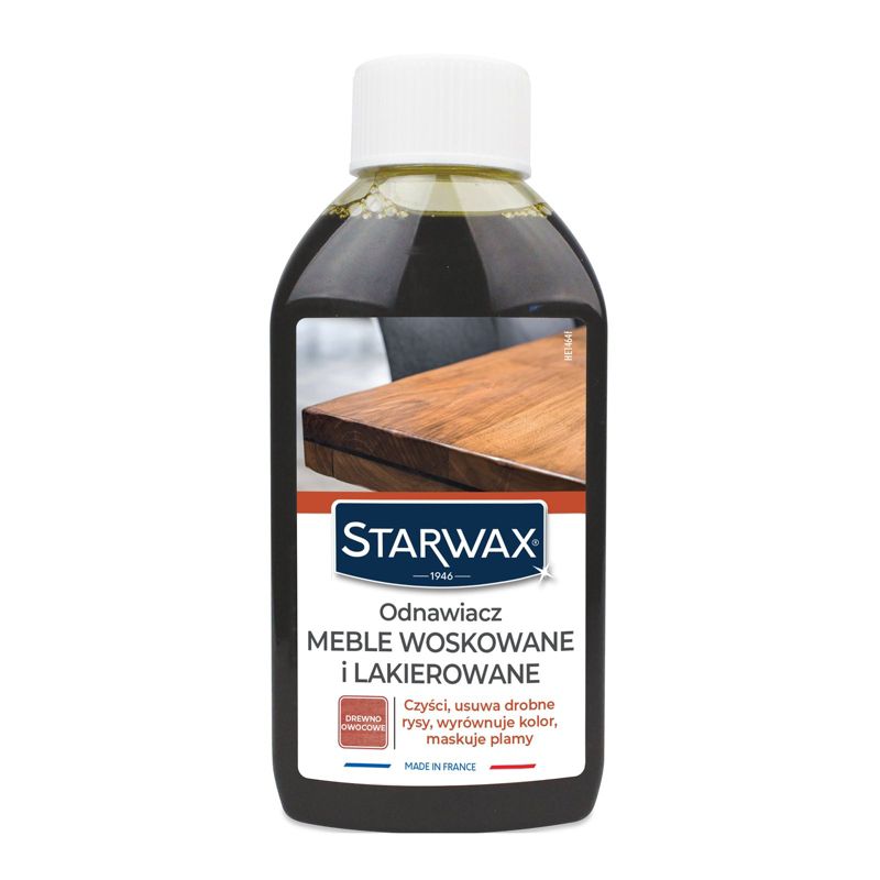Odnawiacz do mebli woskowanych i lakierowanych drewno owocowe Starwax, Nabłyszcza, maskuje rysy 250 ml