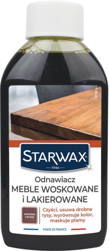 Odnawiacz meble woskowane i lakierowane drewno ciemne Starwax 200 ml