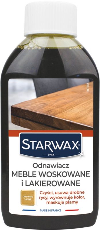 Odnawiacz meble woskowane i lakierowane drewno jasne Starwax 200 ml