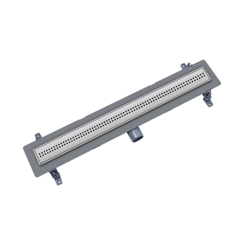 Odpływ liniowy ABS Premium Vogi ruszt kwadraty Cube pod płytkę 50 cm szary 1 szt.