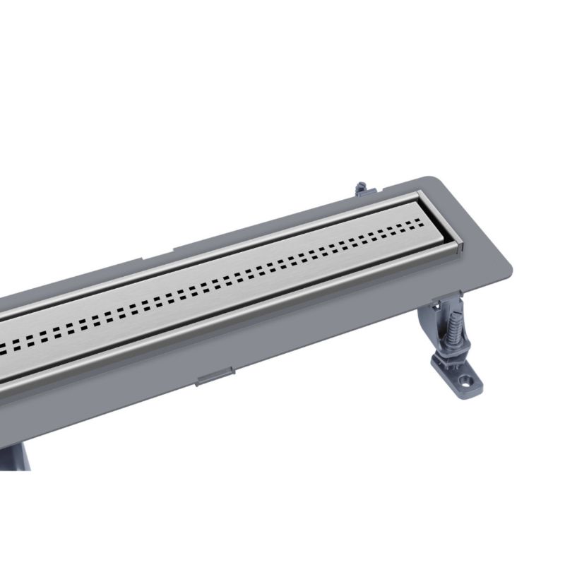 Odpływ liniowy ABS Premium Vogi ruszt kwadraty Cube pod płytkę 50 cm szary 1 szt.