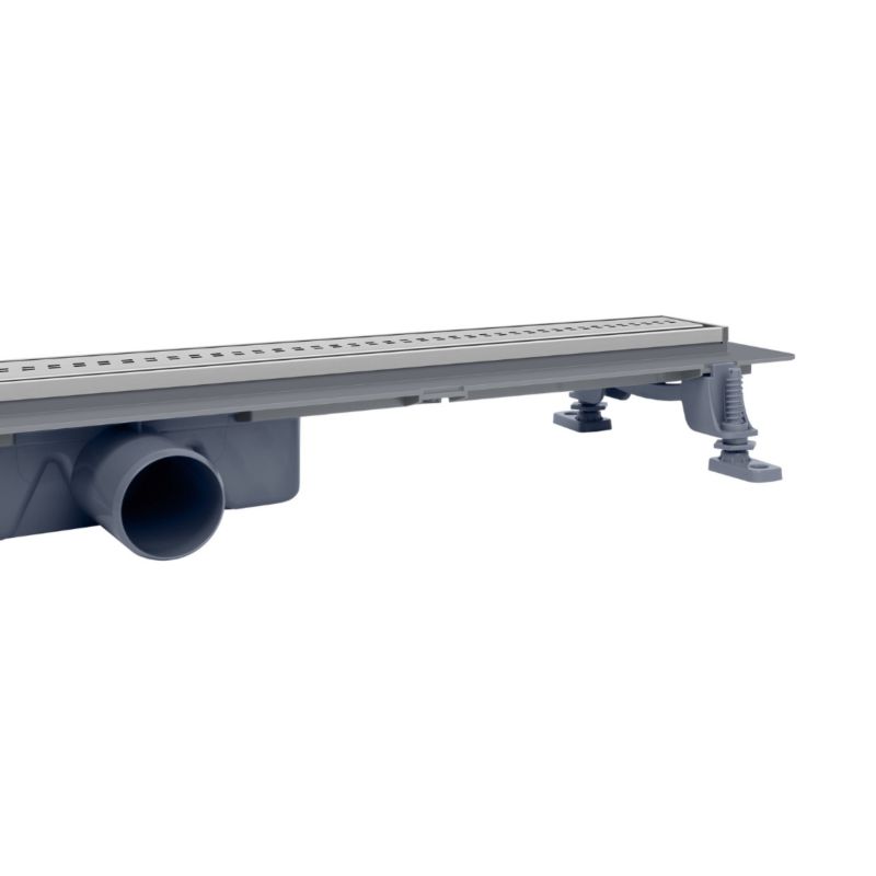 Odpływ liniowy ABS Premium Vogi ruszt kwadraty Cube pod płytkę 50 cm szary 1 szt.