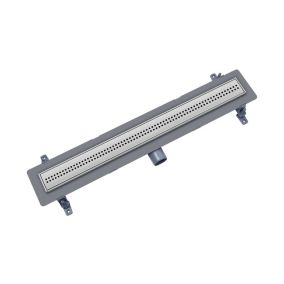 Odpływ liniowy ABS Premium Vogi ruszt kwadraty Cube pod płytkę 60 cm szary 1 szt.