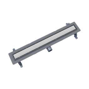 Odpływ liniowy ABS Vogi ruszt Duo pod płytkę 90 cm szary 1 szt.