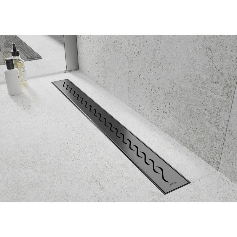 Odpływ liniowy Mexen Flat czarny 70 cm 1 szt.