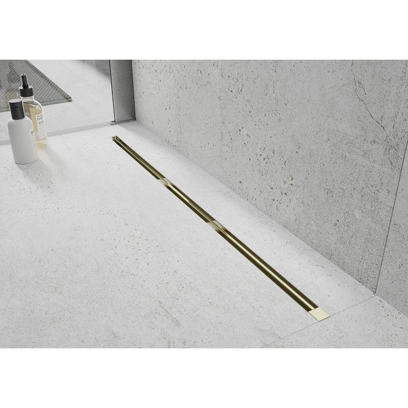 Odpływ liniowy Mexen Flat złoty 150 cm szt.