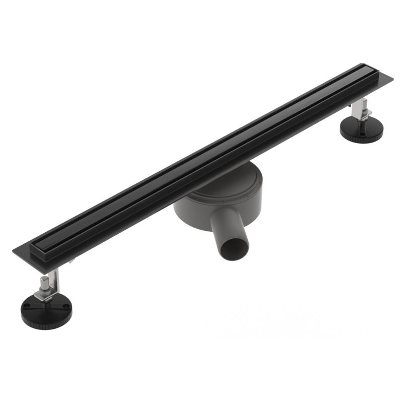 Odpływ liniowy obrotowy SEVANTE 60 cm czarny SLIM 1 szt.