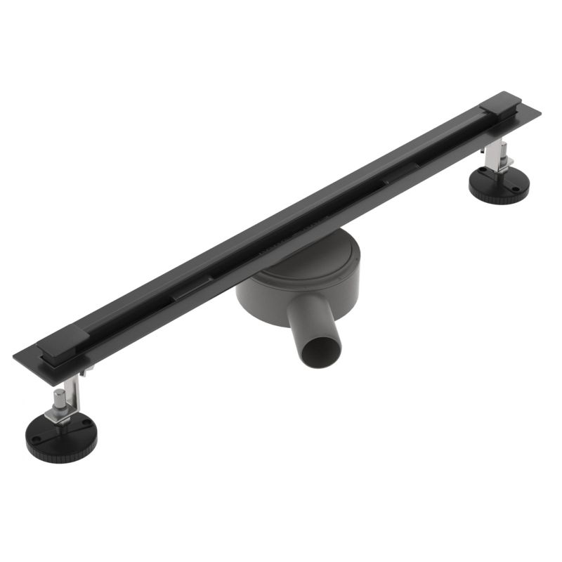 Odpływ liniowy obrotowy SEVANTE 60 cm czarny ULTRA SLIM 1 szt.