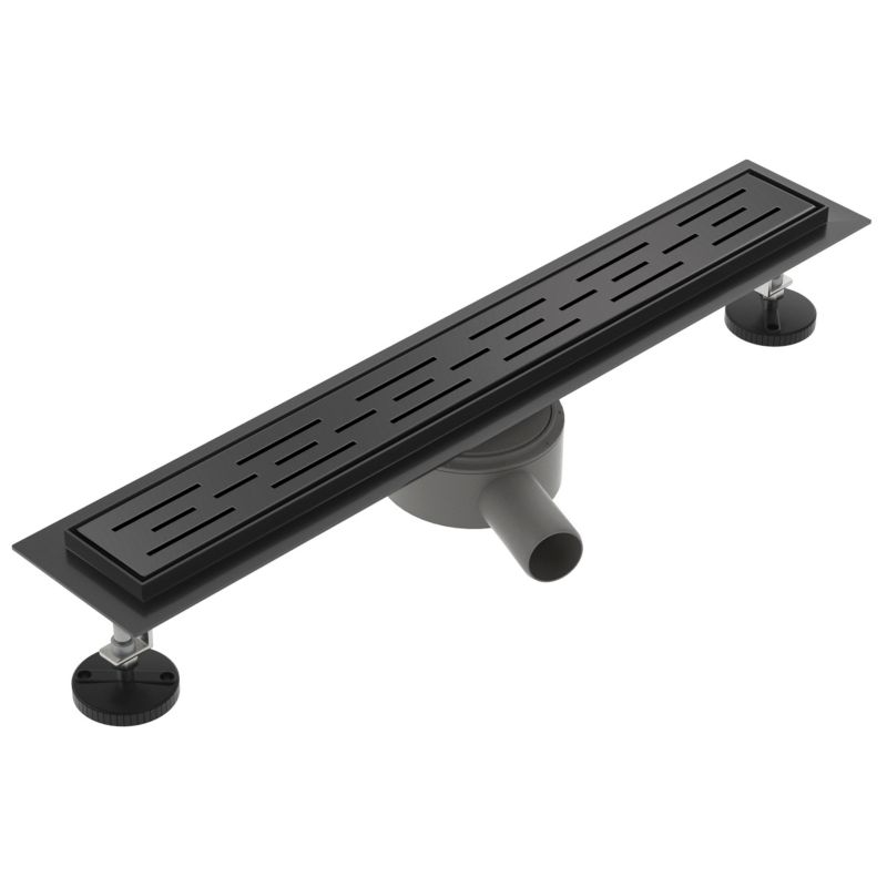 Odpływ liniowy obrotowy SEVANTE z maskownicą WK006 100 cm czarny FLAT 1szt.