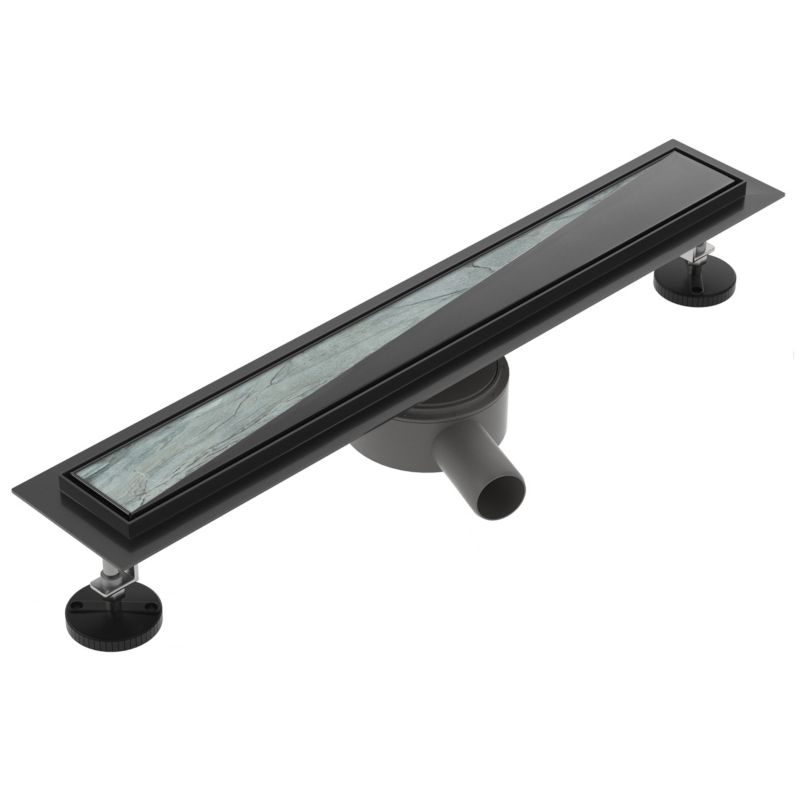 Odpływ liniowy obrotowy SEVANTE z maskownicą WK022 100 cm czarny FLAT 1szt.