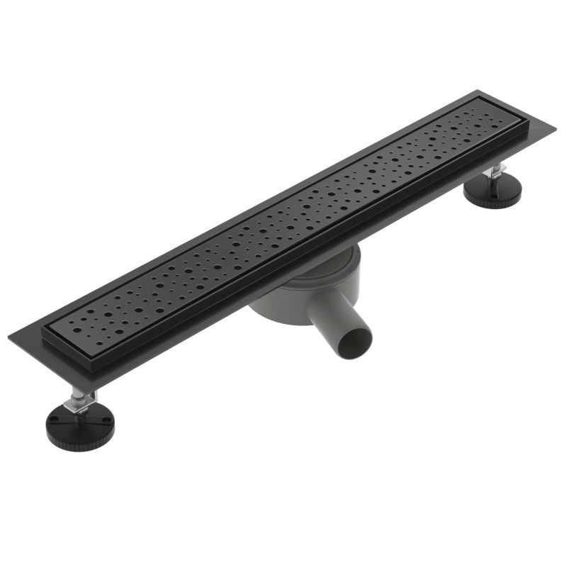 Odpływ liniowy obrotowy SEVANTE z maskownicą WK044 80 cm czarny FLAT 1szt.