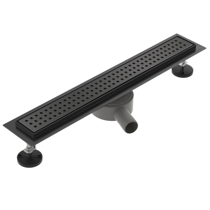 Odpływ liniowy obrotowy SEVANTE z maskownicą WK061 90 cm czarny FLAT 1szt.