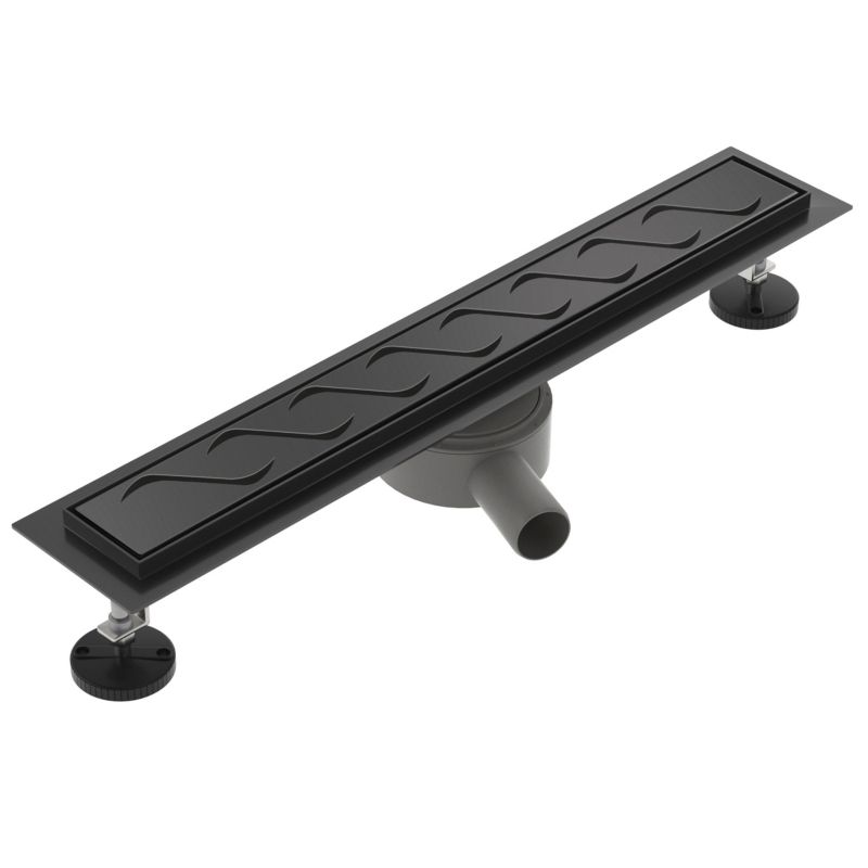 Odpływ liniowy obrotowy SEVANTE z maskownicą WK094 100 cm czarny FLAT 1szt.