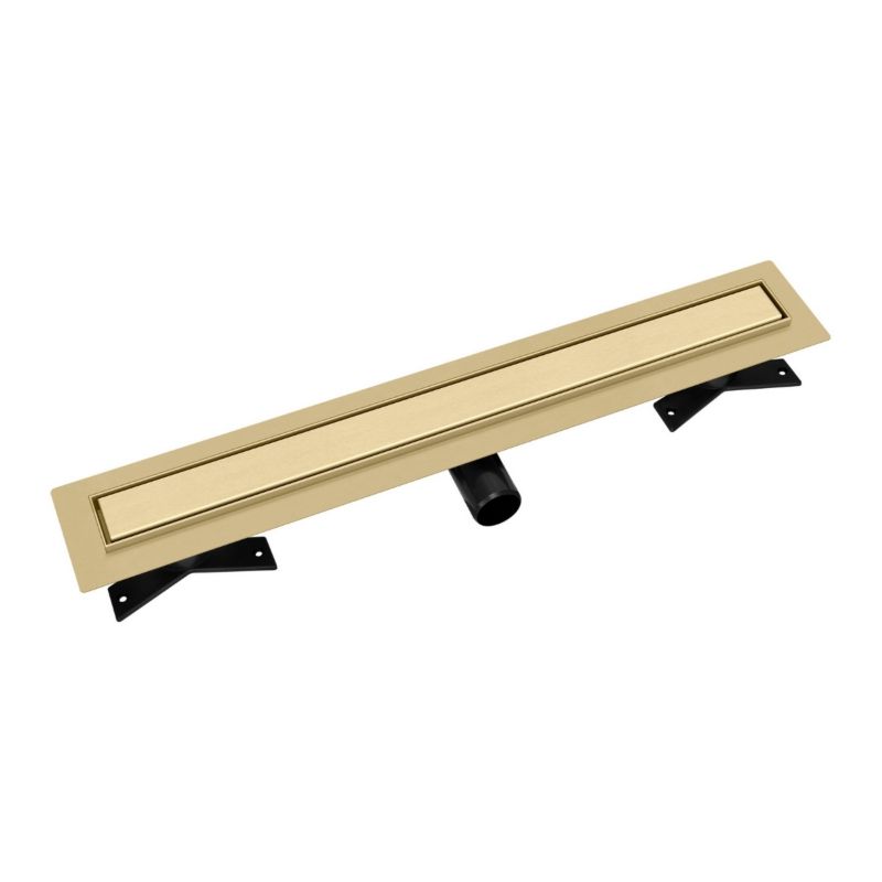Odpływ liniowy Premium SLX Vogi ruszt Duo pod płytkę złoty 90 cm