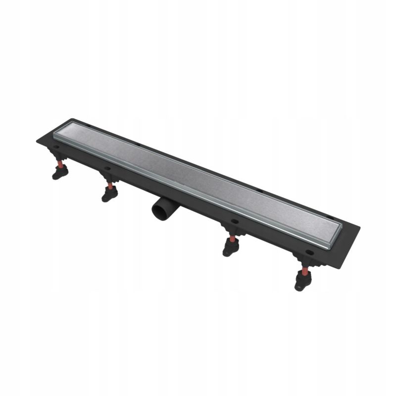Odpływ liniowy prysznicowy Durasan Jenny Drain 60 cm metalowa pokrywa 2w1 chrom 1 szt.