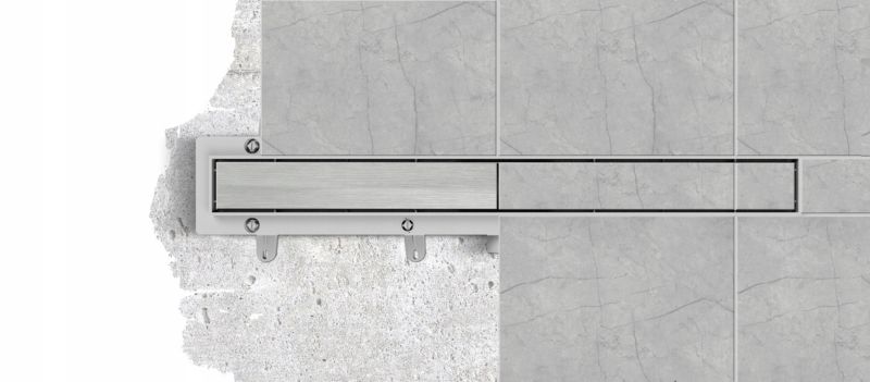Odpływ liniowy prysznicowy Durasan Jenny Drain 80 cm metalowa pokrywa 2w1 chrom 1 szt.