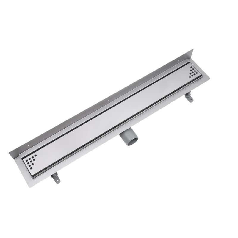 Odpływ liniowy przyścienny Vogi ruszt kwadraty Quadro 90 cm stalowy 1 szt.