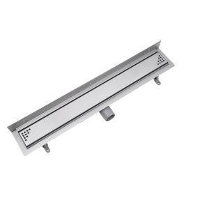 Odpływ liniowy przyścienny Vogi ruszt kwadraty Quadro 90 cm stalowy 1 szt.