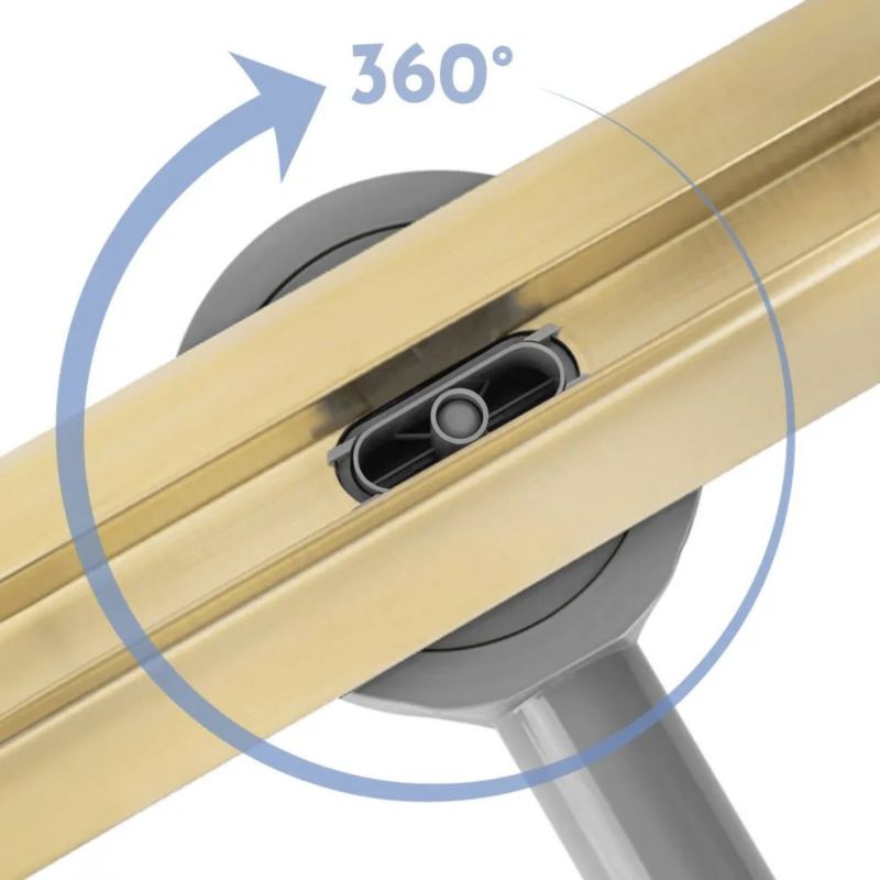 Odpływ liniowy Rea Neox Slim Pro 70 cm złoty, syfon obrotowy, 1 szt.