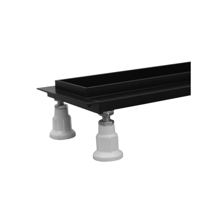 Odpływ liniowy Schedpol Base-Low Black Czarny mat z maskownicą do zabudowy płytkami 70 cm OLP70/CST-LOW 1 szt.