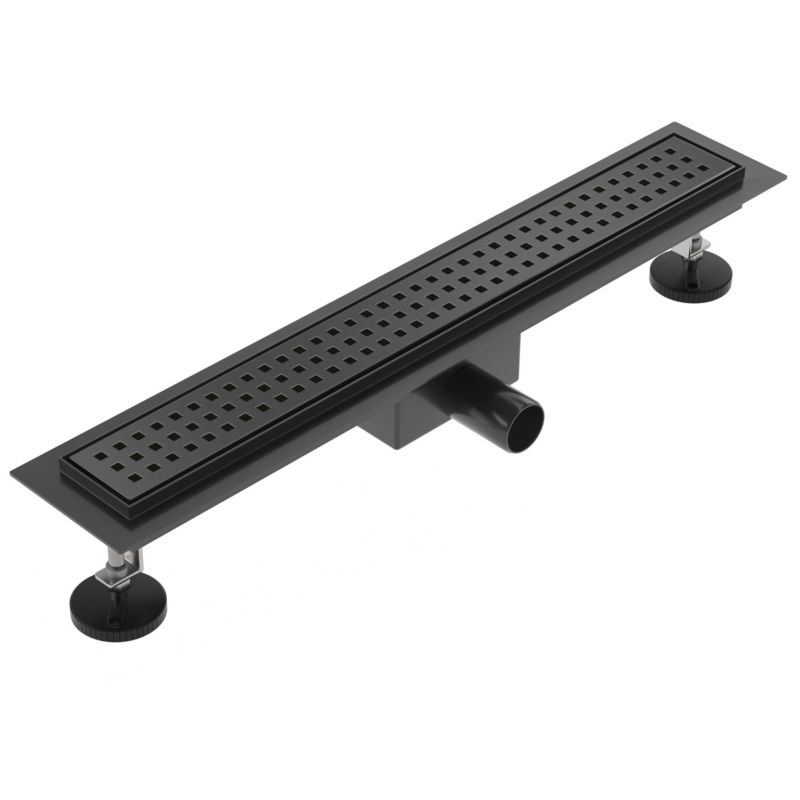 Odpływ liniowy SEVANTE z maskownicą WK064 120 cm czarny FLAT 1szt.