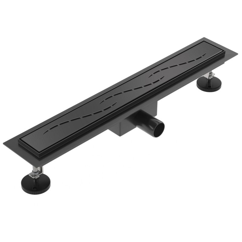 Odpływ liniowy SEVANTE z maskownicą WK154 60 cm czarny FLAT 1szt.