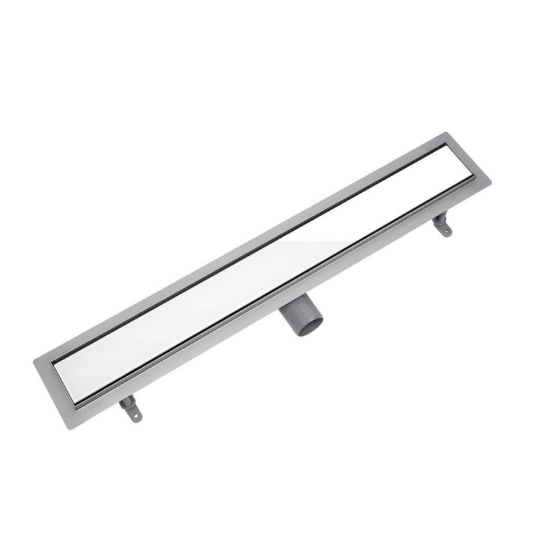 Odpływ liniowy Vogi ruszt białe szkło 70 cm stalowy 1 szt.